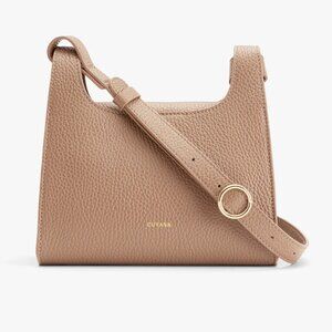 Cuyana Pebbled Leather Mini Bag in Tan
